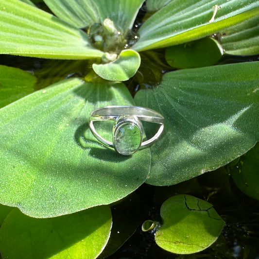 Tourmaline green ring